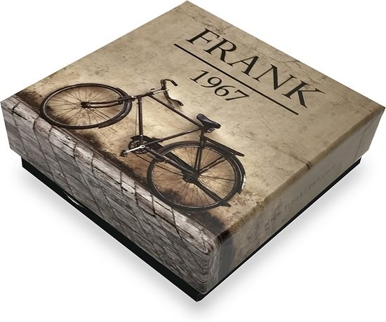 Frank 1967 7FB-0097 houten kralenarmband mahoniekleur